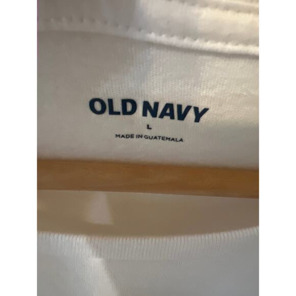 Budweiser Old Navy Graphic T-Shirt Short Sleeve Men's Size Large EUC Beer Slogan - Picture 2 of 4